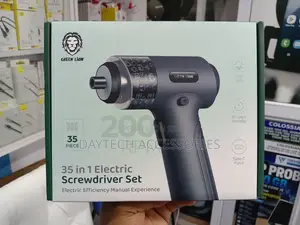 Green Lion 35 In1 Electric Screwdriver Set - Black | GN35IN1ELSDGBK