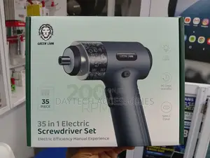 Green Lion 35 In1 Electric Screwdriver Set - Black | GN35IN1ELSDGBK