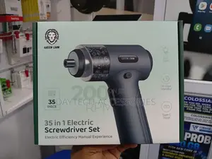 Green Lion 35 In1 Electric Screwdriver Set - Black | GN35IN1ELSDGBK