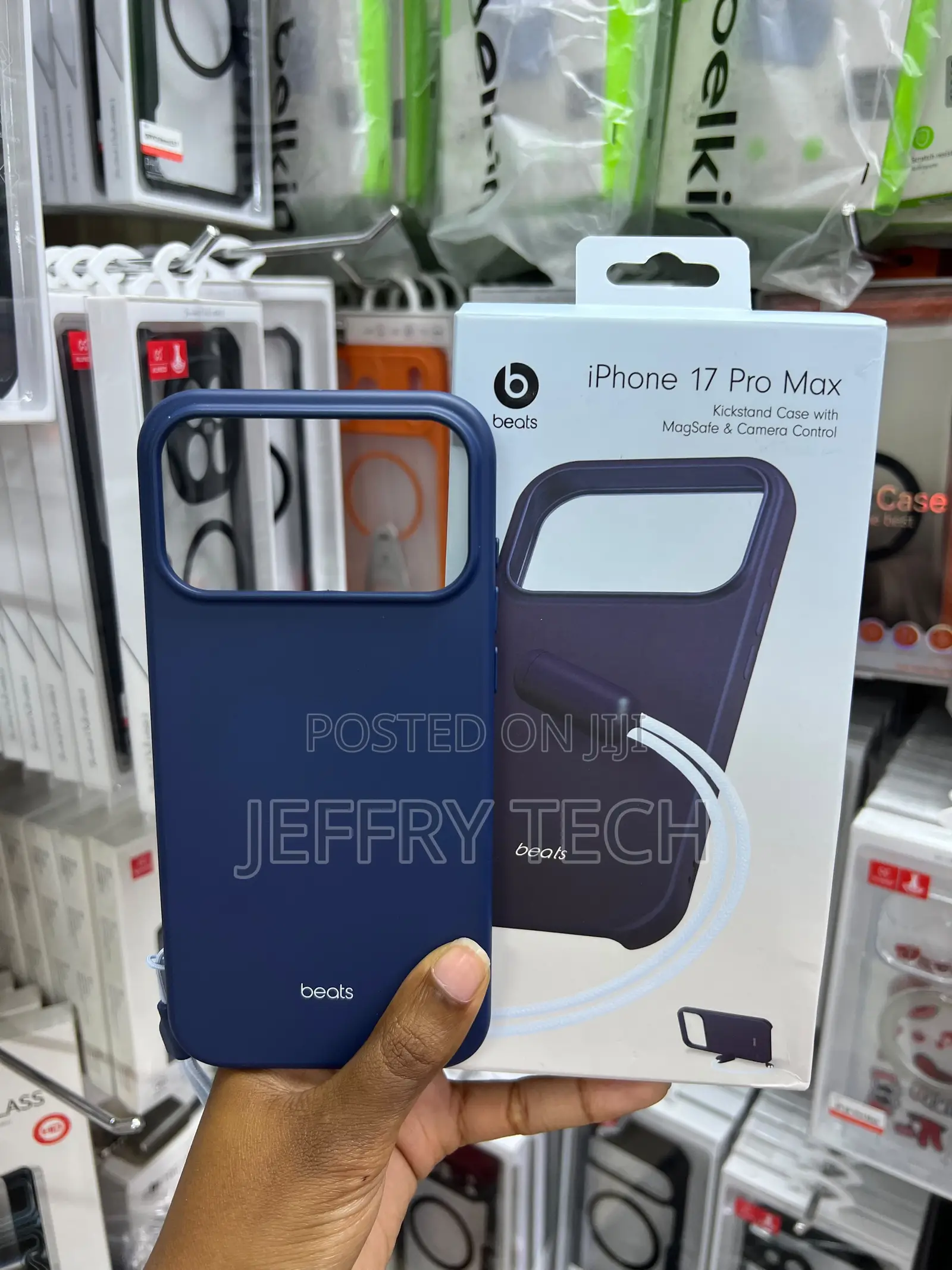 Beats Kickstand Case for the iPhone 17 Pro Max in Bedrock Blue