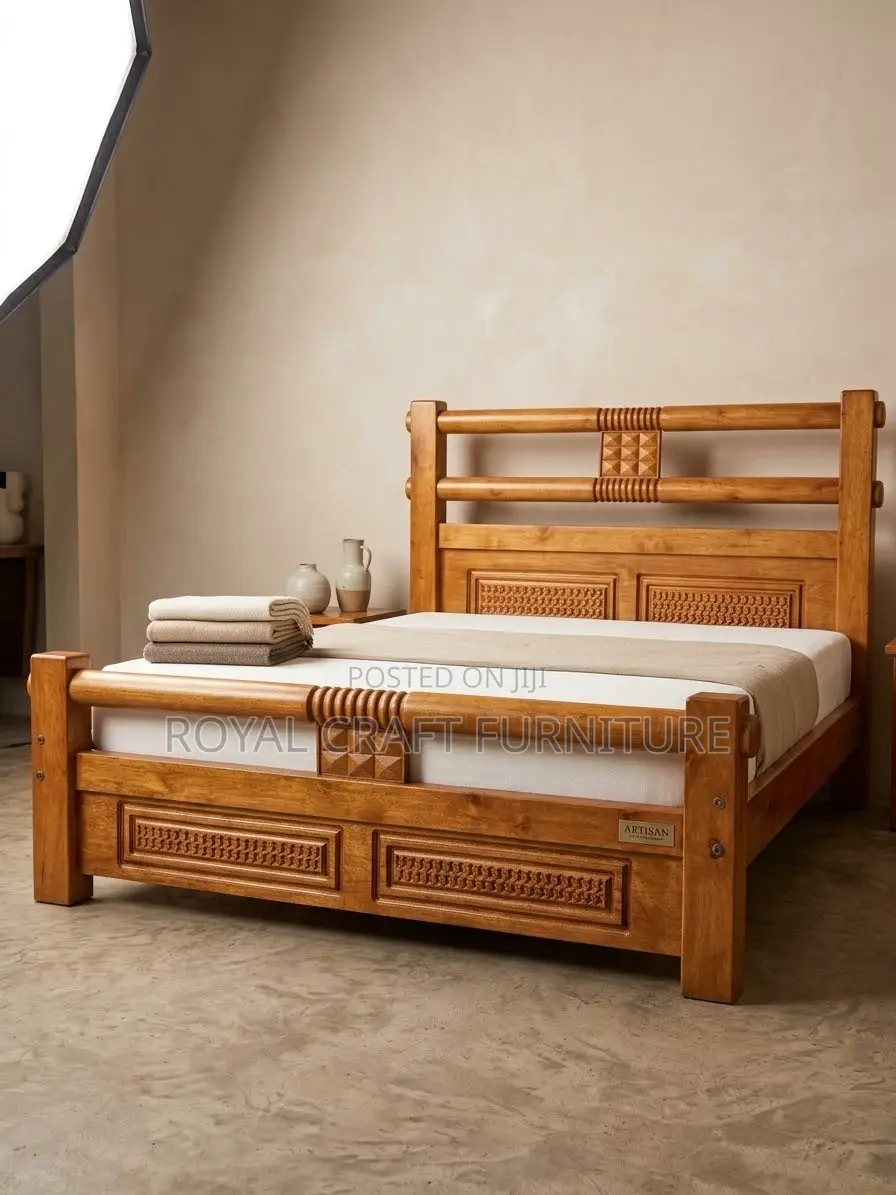 Built to Last: Solid Mahogany 6x6 King-Size Bed