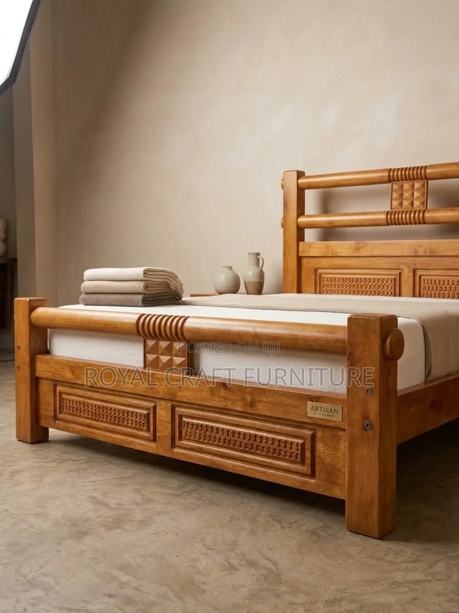 Built to Last: Solid Mahogany 6x6 King-Size Bed
