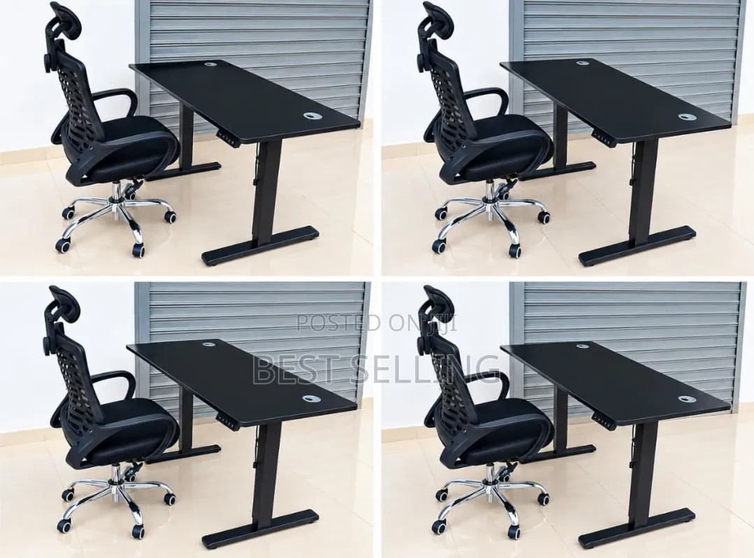 Office Combo Adjustable Height Desk and Office Chair