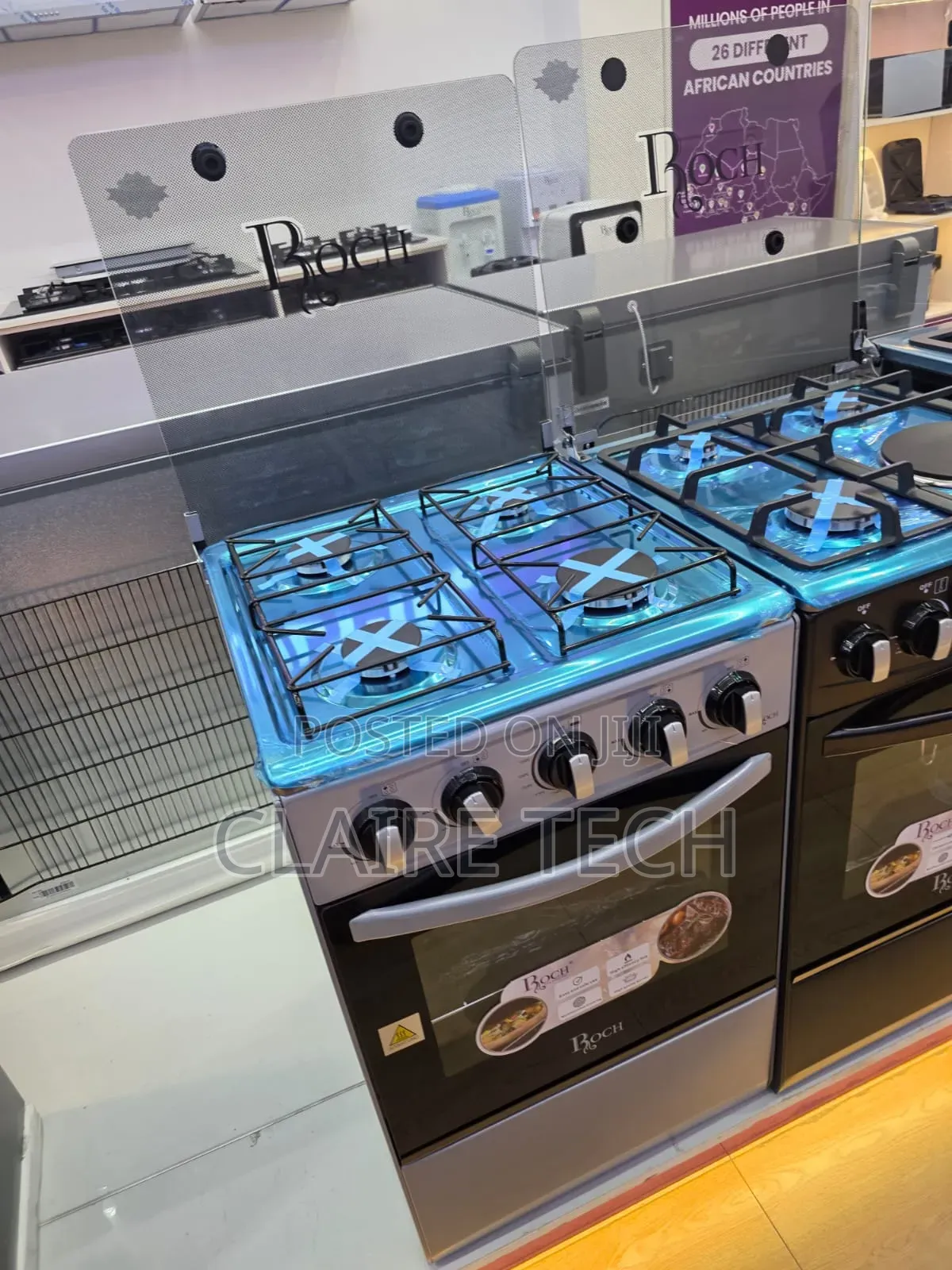 Roch 50×55cm Full Gas Cooker – Stylish Kitchen Companion