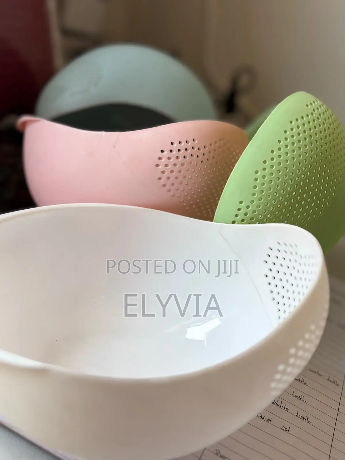 Rice Washing Straining Colander Bowl