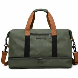 Large Capacity Travel Duffel Bag With Shoe Compartment
