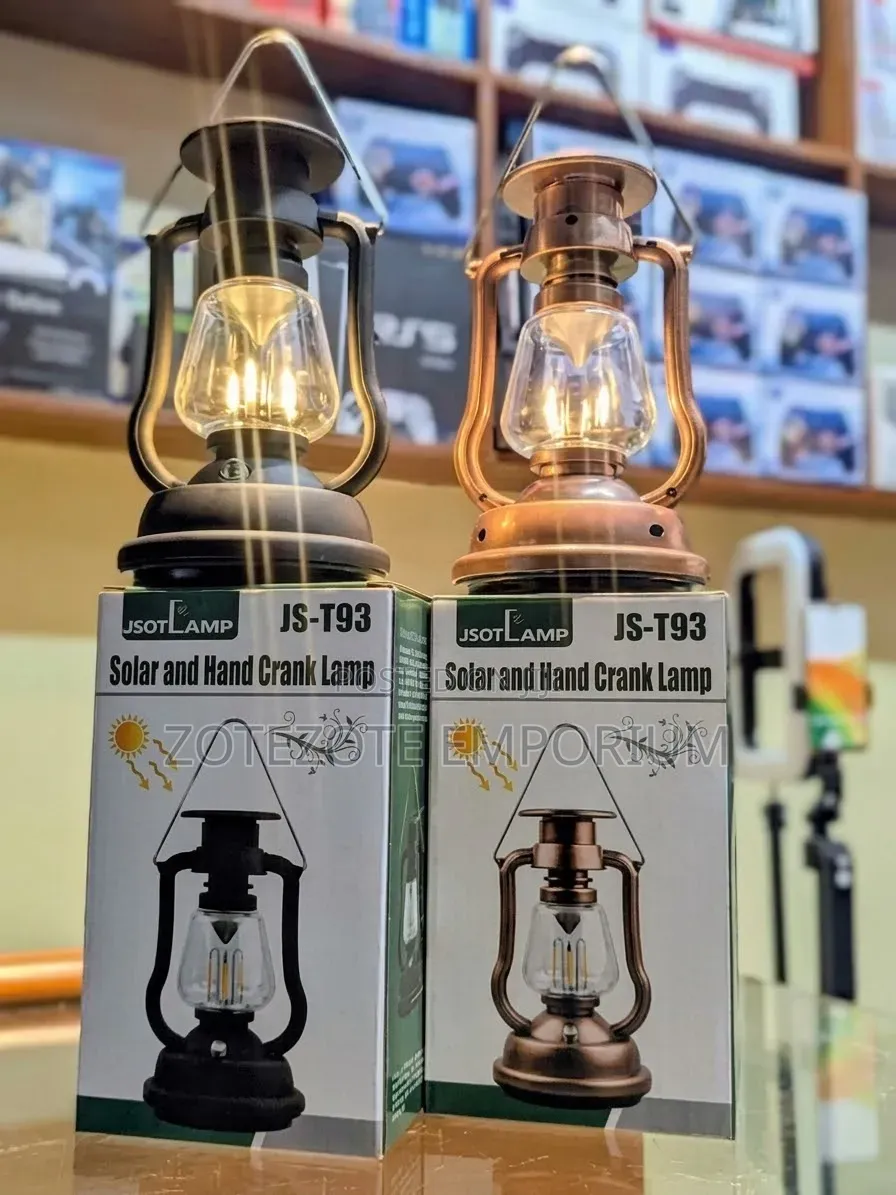 JS-T93 Solar and Hand Crank Lamp