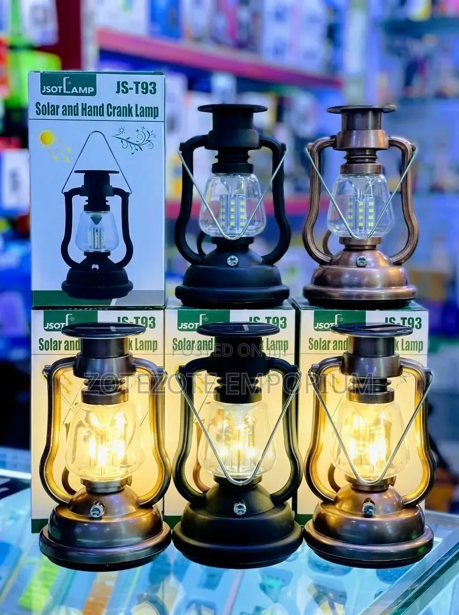 JS-T93 Solar and Hand Crank Lamp