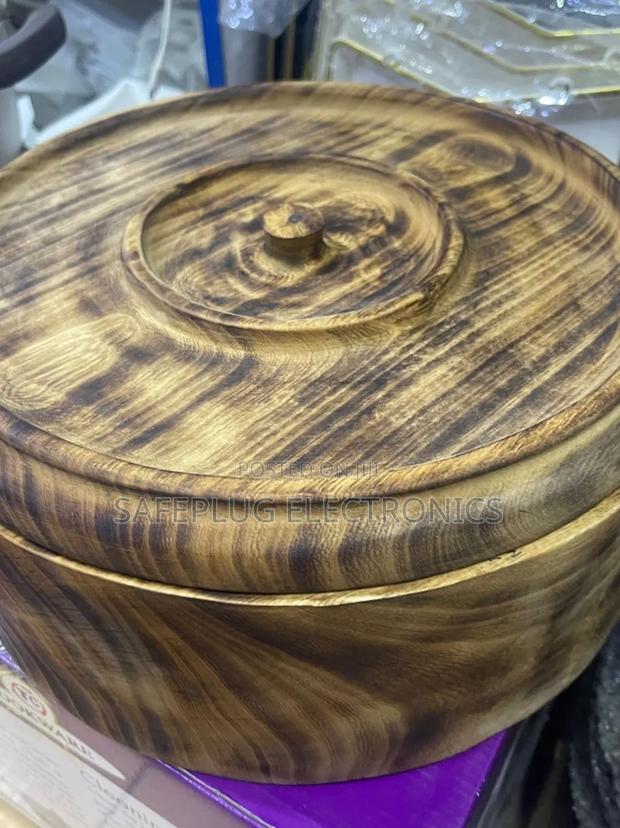 Large Bamboo Chapati Warmer Serving Dish - main view