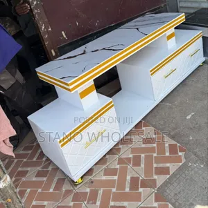 Executive White TV Stand