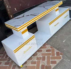 Executive White TV Stand