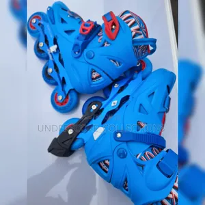 Blue Professional Rubber Roller Skate Shoes