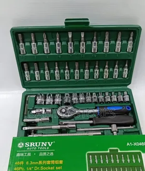 46PCS Socket Wrench Tool Set – Heavy-Duty Repair Kit