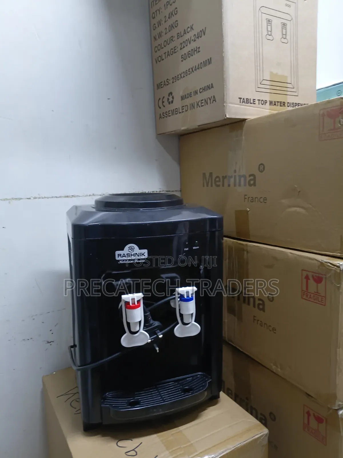 Rashnik Table Top Hot Normal Water Dispenser – Black