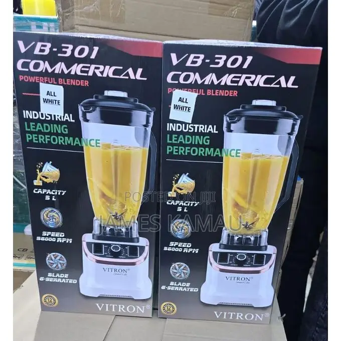 Vitron VB-301 Commercial Blender – 5L High-Speed