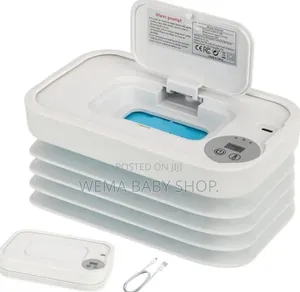 Foldable/Portable/Collapsible Baby Digital Wipes Warmer and Dispenser