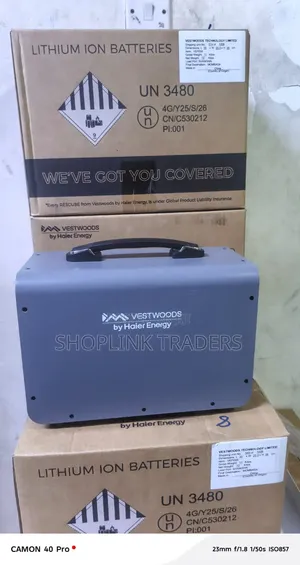Vestwood Lithium Battery All-in-One Portable Solar Power Station 1kwh