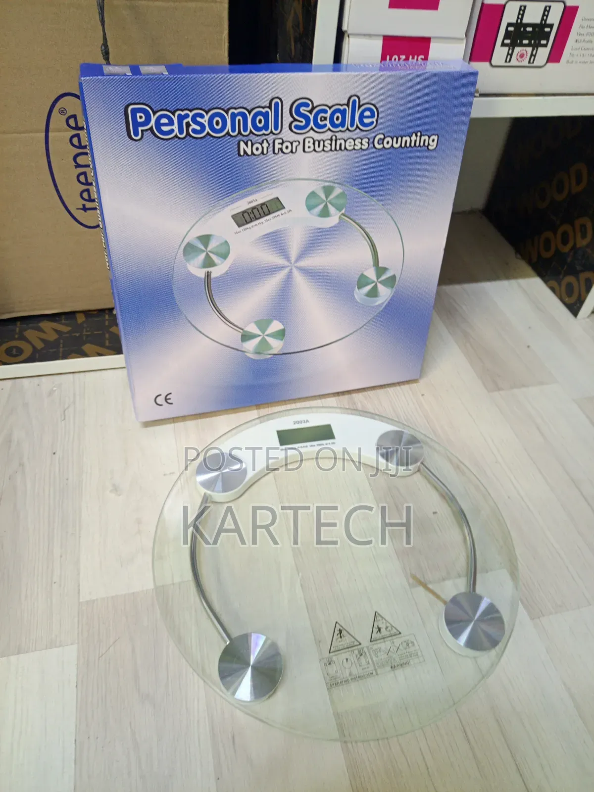 Digital Personal Body Weight Scale – Glass Bathroom Weighing Scale