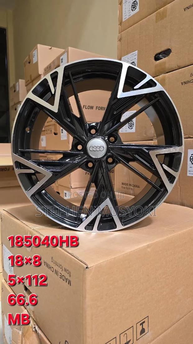 Audi Blacksilver 18inch Rims - main view