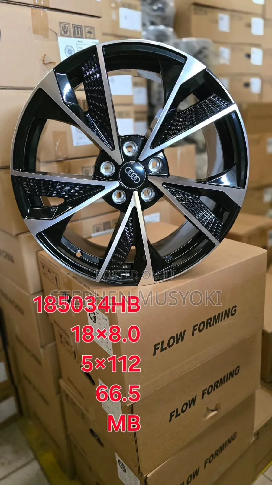 Audi Blacksilver 18inch Rims