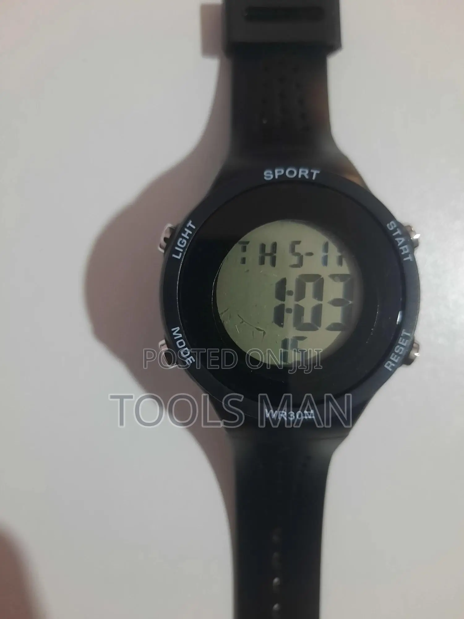Kids Black Digital Sport Wrist Watch WR30M.Time Keeper