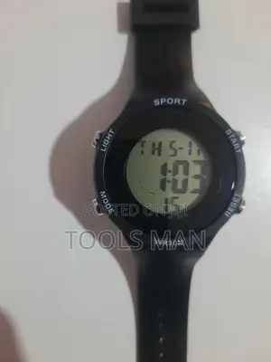 Kids Black Digital Sport Wrist Watch WR30M.Time Keeper