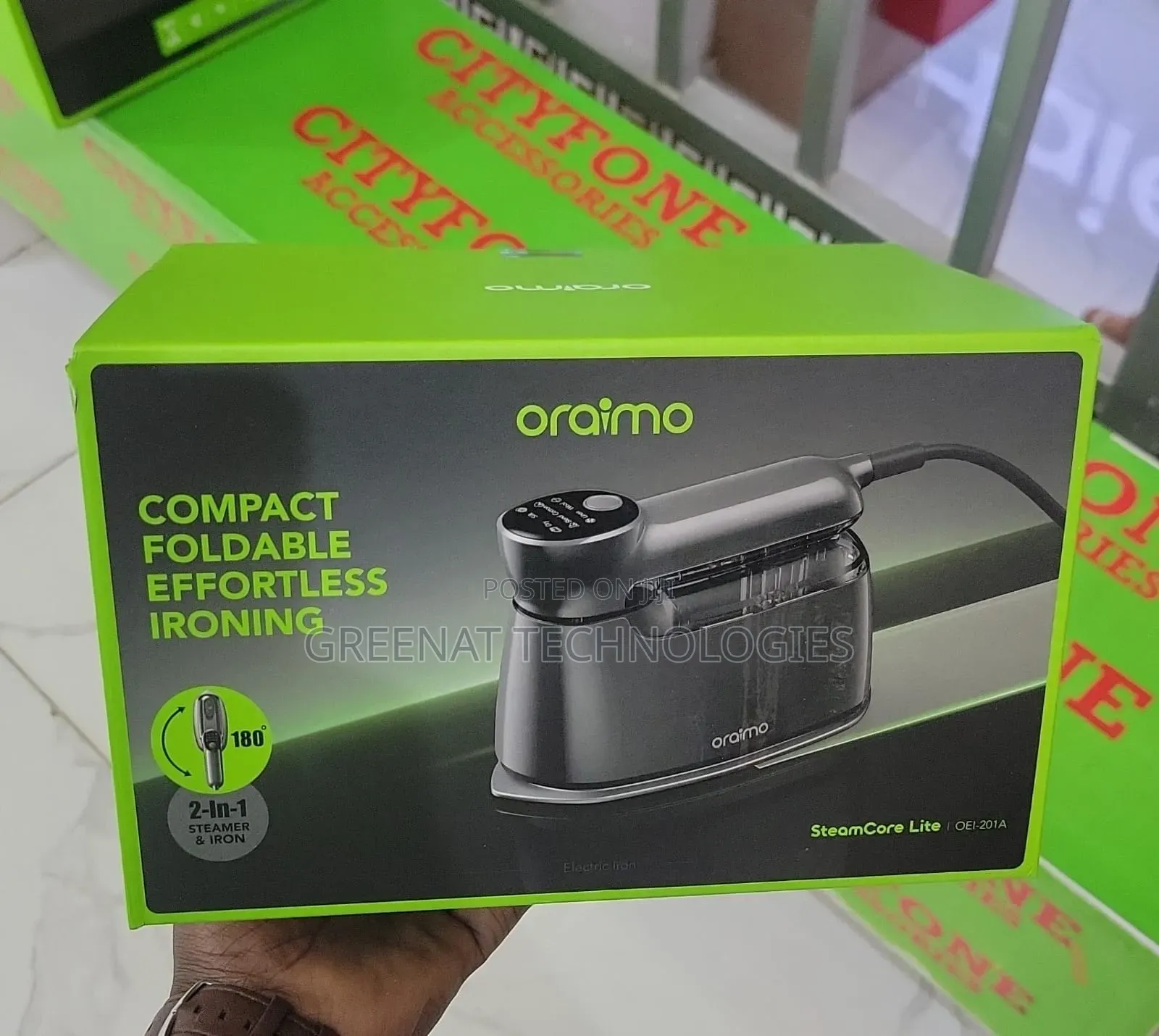 Oraimo SteamCore Lite OEI-201A Portable Steam Iron 2-in-1