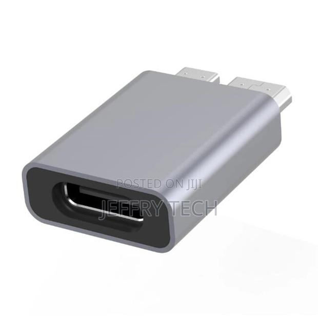 USB 2.0 Type C Female to USB 3.0 Micro B Male Adapter Plug Data Sync C - thumbnail 2