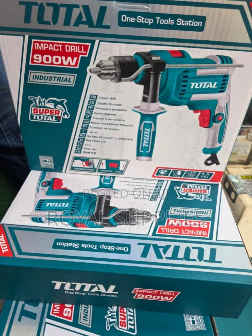 Total 900w Impact Drill With Hammer
