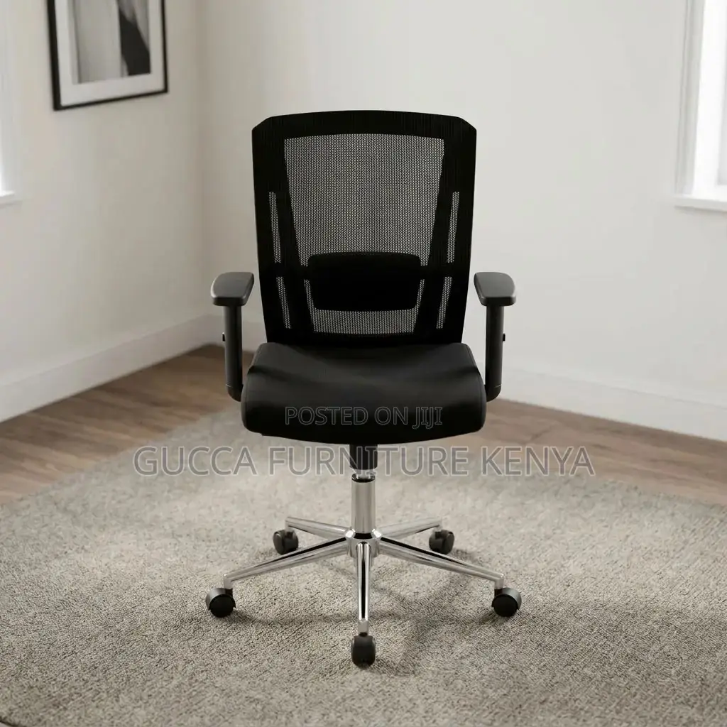 Mid-Back Ergonomic Swivel Secretary Chair.