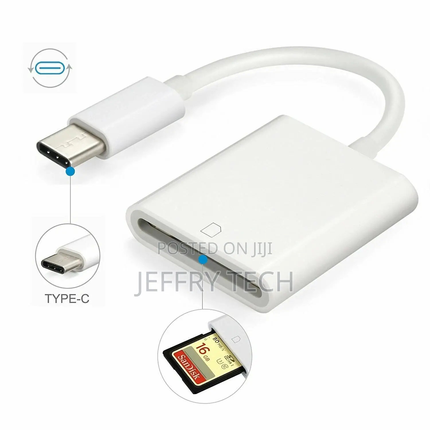 USB C SD Card Reader Type-C to SD Card Camera Reader Adapter for Andro