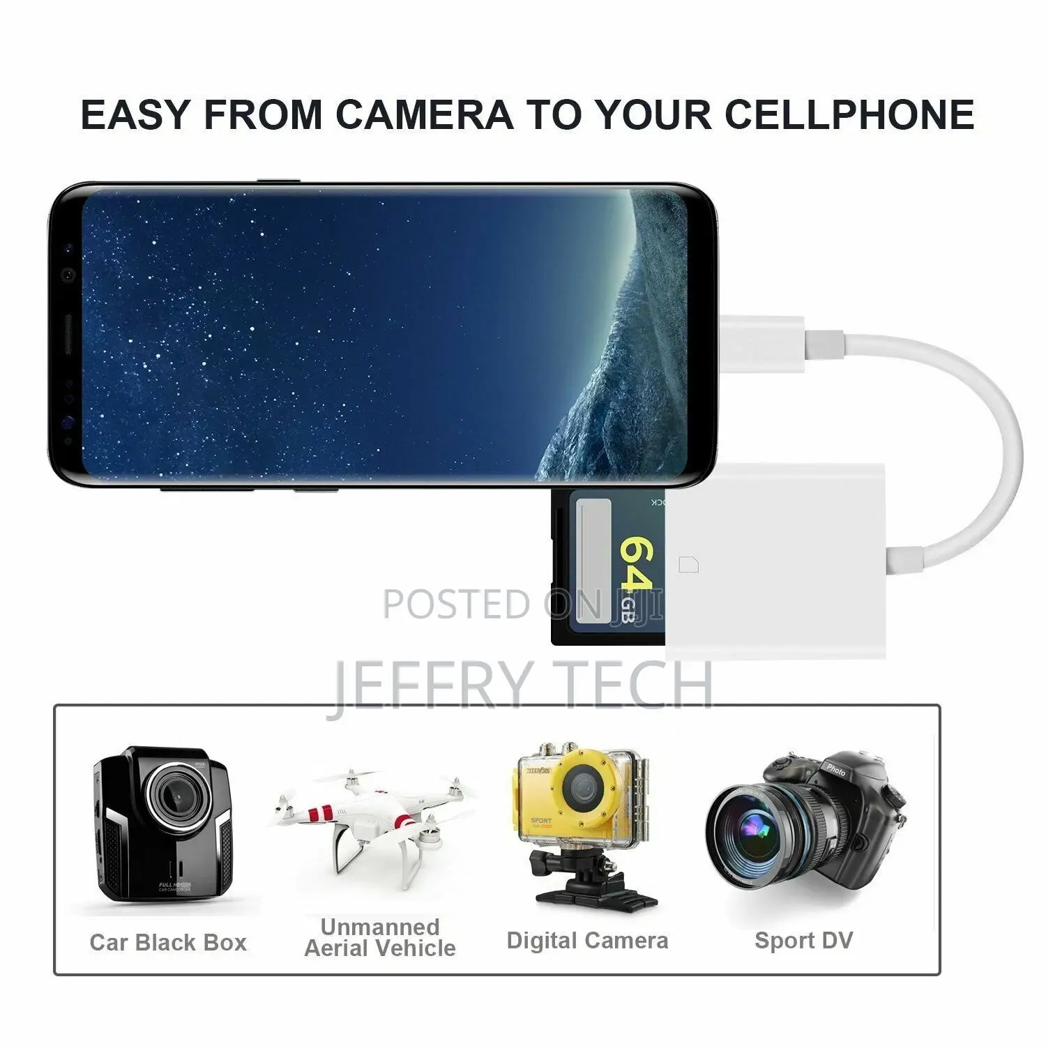 USB C SD Card Reader Type-C to SD Card Camera Reader Adapter for Andro