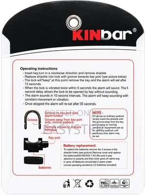 Alarm Padlock Kinbar