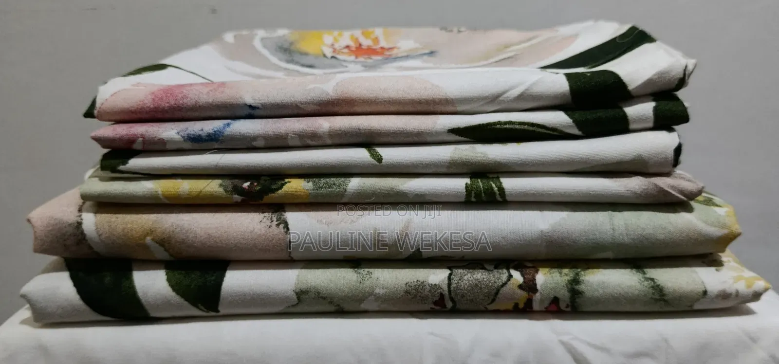 Cotton 6 Set Bedsheets ( 4pillow Cases With 2kingsize Bedsheets)