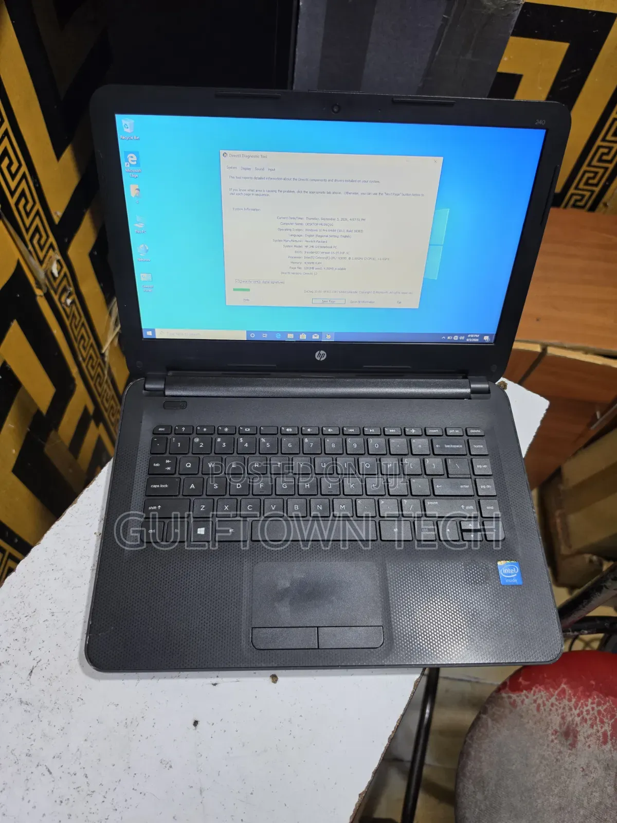 Laptop HP 240 G4 4GB Intel Celeron HDD 320GB
