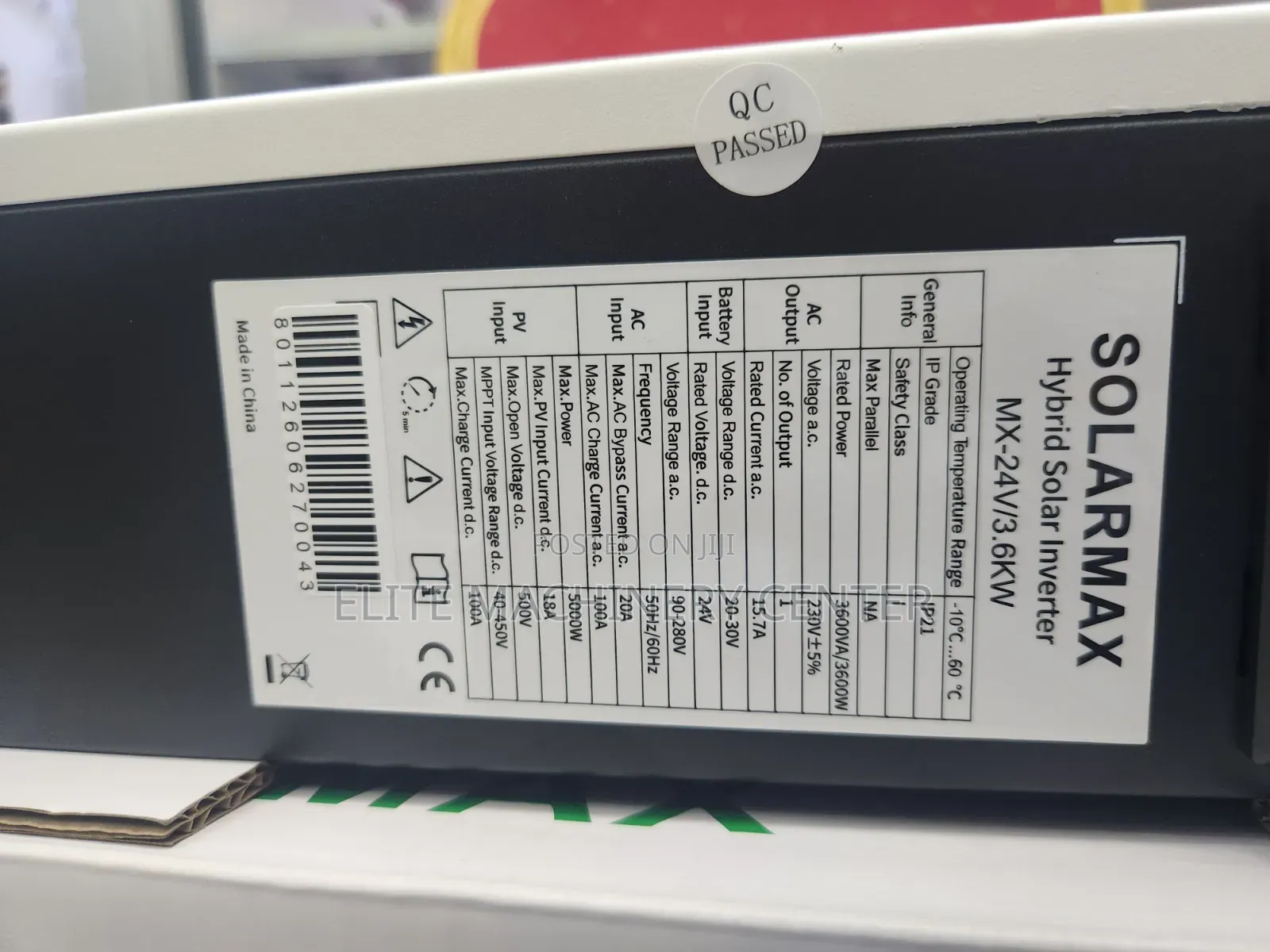 Solarmax 24V 3.6KW Hybrid Solar Inverter