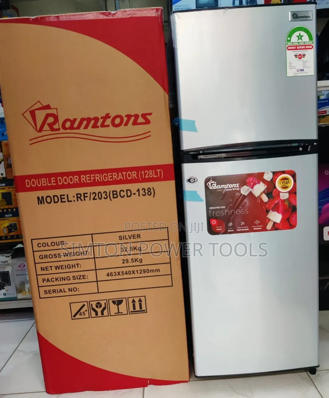 Ramtons RF/203 Double Door Refrigerator