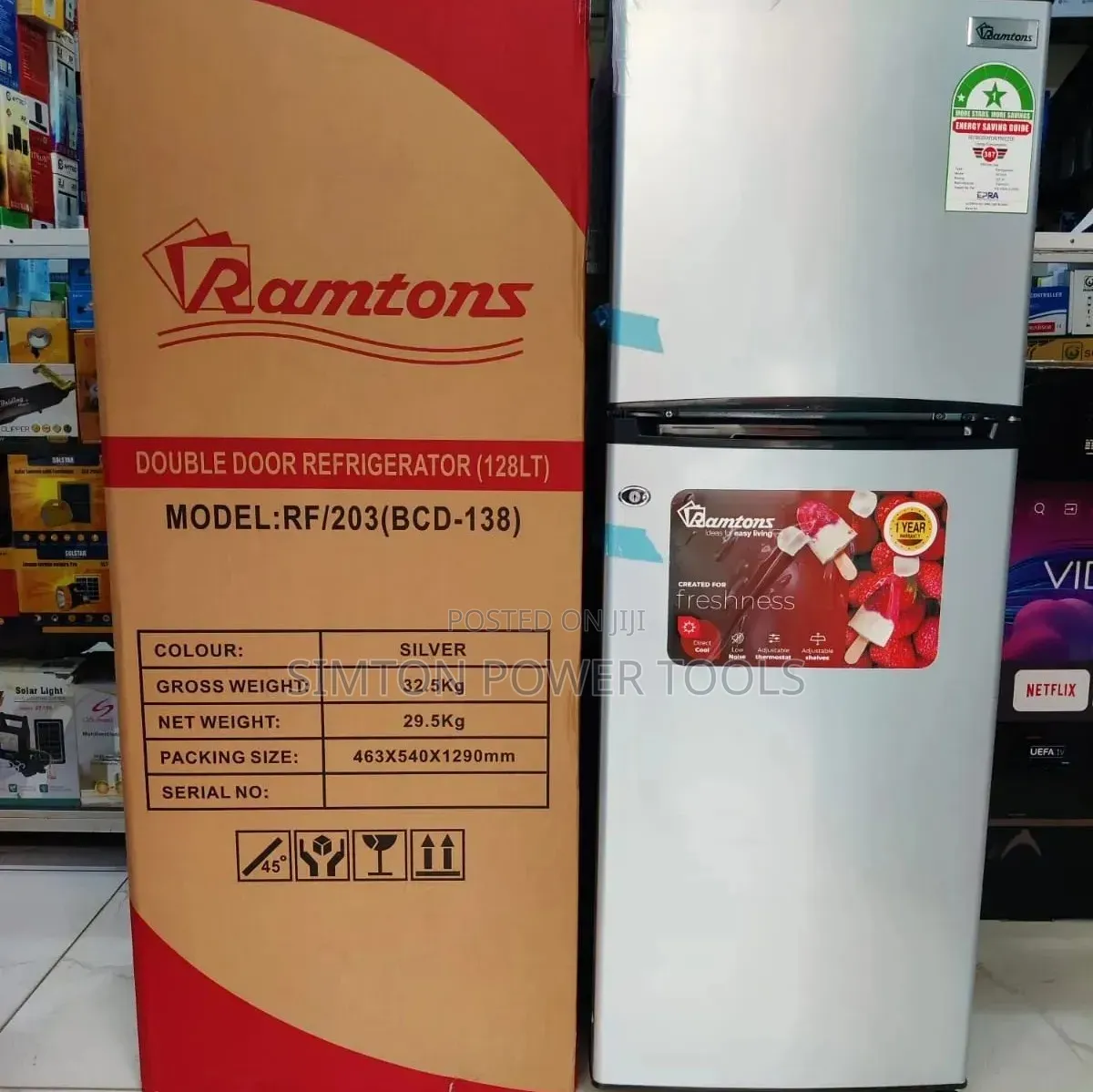 Ramtons RF/203 Double Door Refrigerator