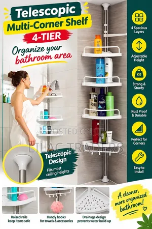 *Telescopic Multi-Corner Shelf* *Je