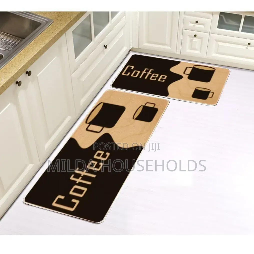 2pcs Kitchen Mats With Rubber Super Non-Slip Underside
