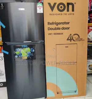 VON VRT-182NRAK Double Door Refrigerator.