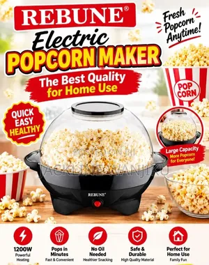 *Rebune Popcorn Maker* **Electric Hot-Air Popcorn Maker.