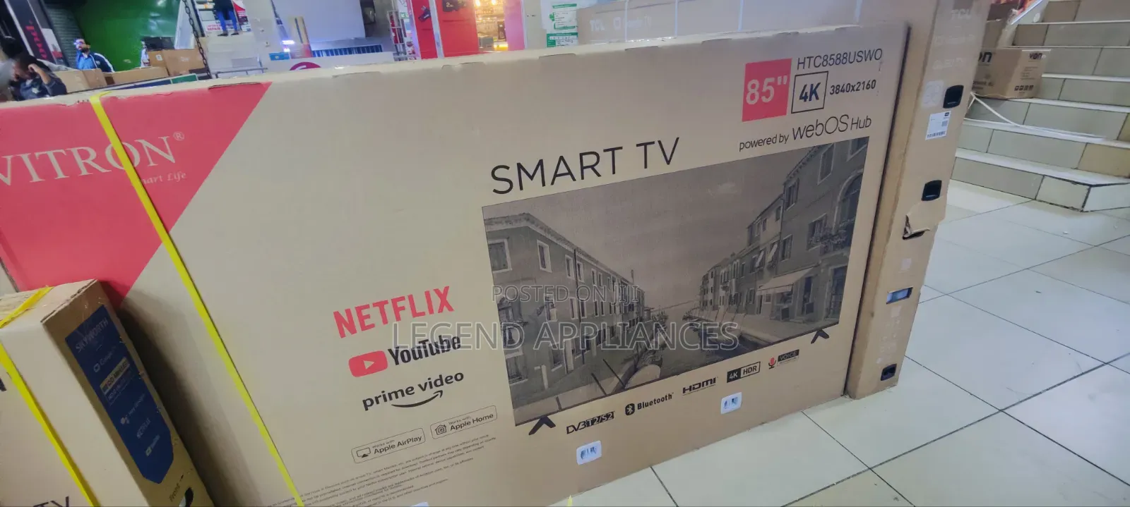 Vitron 85 Inch Smart WebOS TV HTC8588USWO – Stunning HDR Display