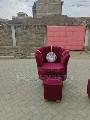 Pedicure Single Flower Seat With a Matching Square Stool