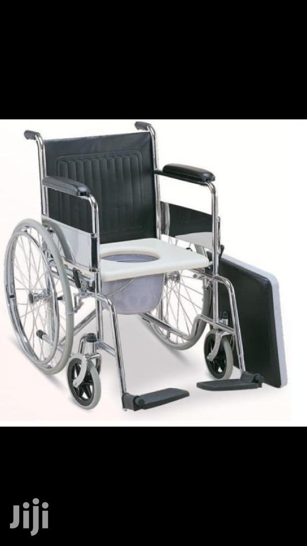 Standard Wheel Chair With Commode - thumbnail 2