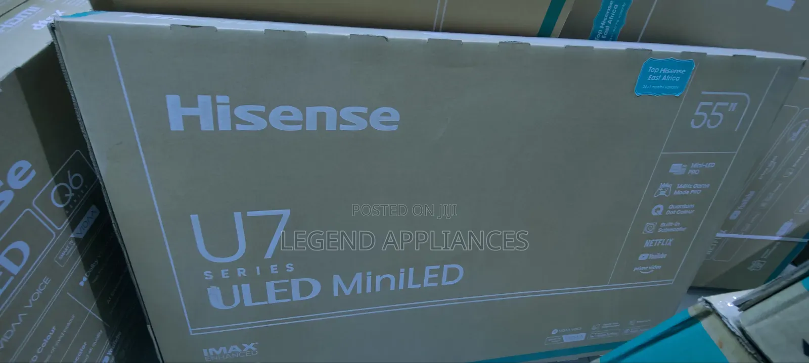 Hisense 55U7NKEN 55-Inch ULED Mini-Led UHD 144Hz Smart TV