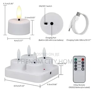 Bullet Tip Flickering LED Candles Battery