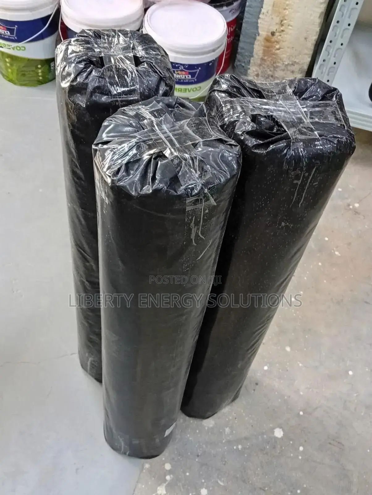1000-Gauge Heavy-Duty Black Polythene Rolls,