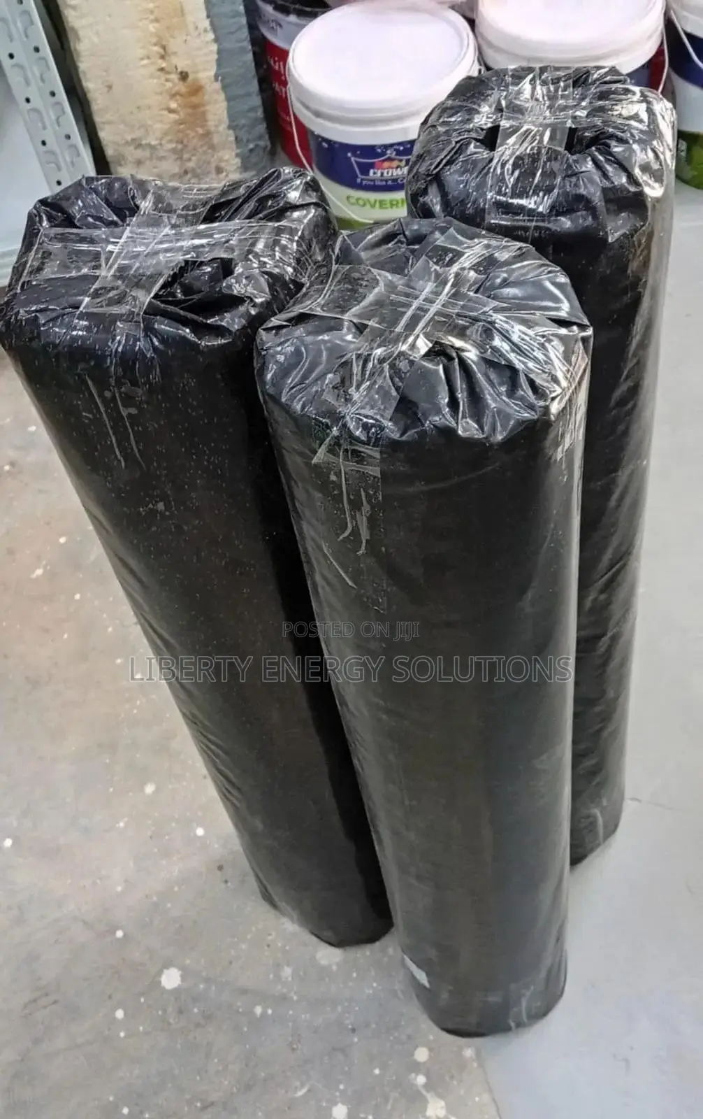 1000-Gauge Heavy-Duty Black Polythene Rolls,