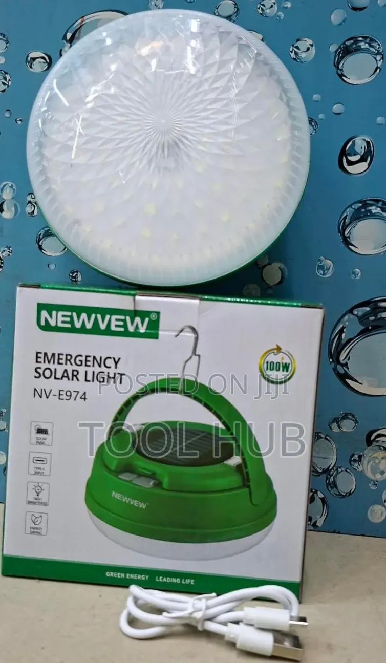NEWVEW 100W Emergency Solar Light (Model: NV-E974).
